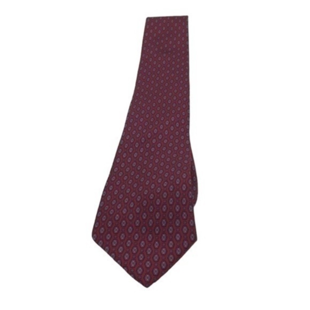 OLEG CASSINI red vintage silk tie